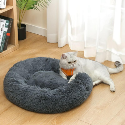 Dog Bed For Small Medium Large Dogs, Calming Dogs Bed, Washable-Round Cozy Soft Pet Bed For Puppy And Kitten With Slip-Resistant Bottom