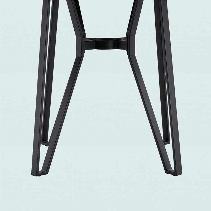 Table de salle à manger Nermira, Brun cendré, H 36 po x L 46,85 po x l 46,85 po