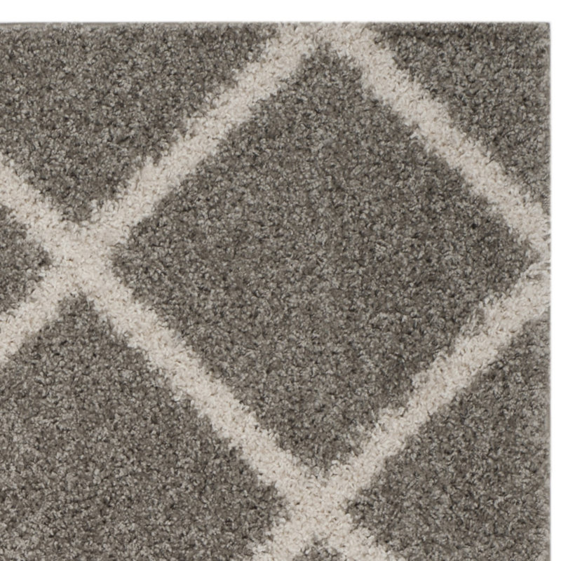 Darrol Performance Geometric Rug, Plush 1.2", Square 6'7"