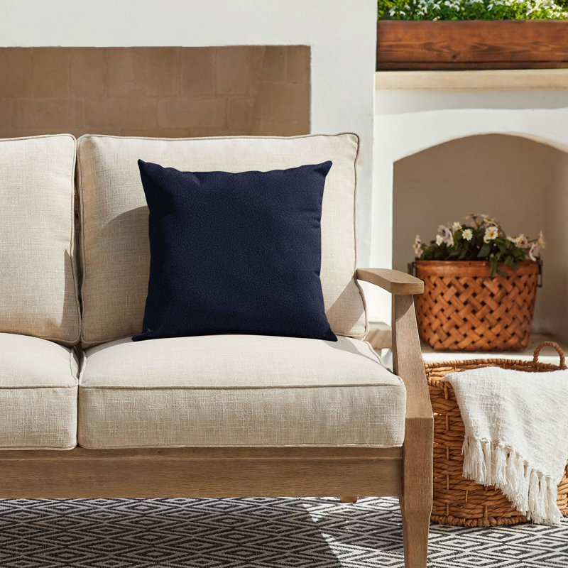 Outdoor Throw Pillow, Navy, 20" x 20"