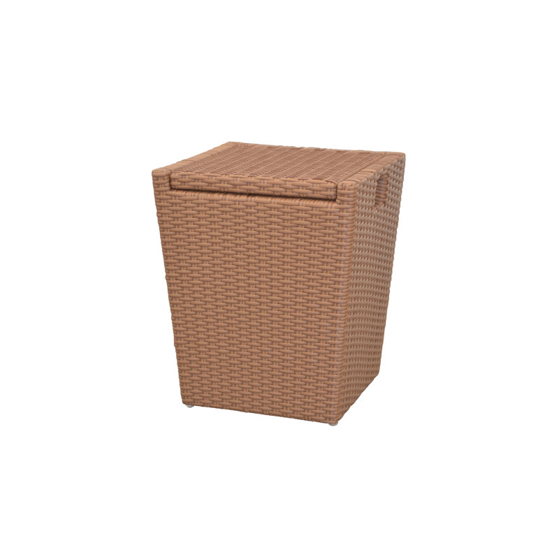 Plastic Laundry Basket, Light brown