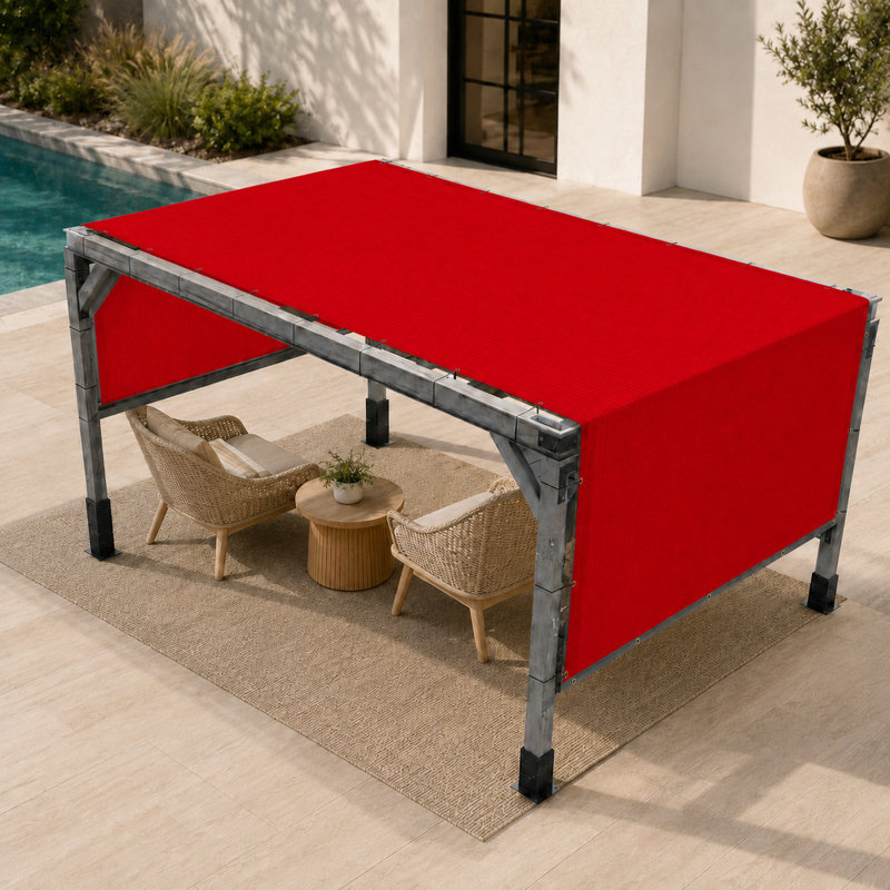 Auvent de remplacement pour abat-jour haute densité Colourtree Pergola, Red, H 120 po x l 192 po x P 0,25 po