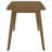 Retro Chestnut Dining Table with Angled Legs