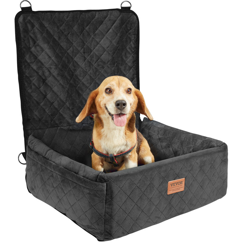 Siège d'auto pour chien pour chien de taille moyenne jusqu'à 40 lb, Noir