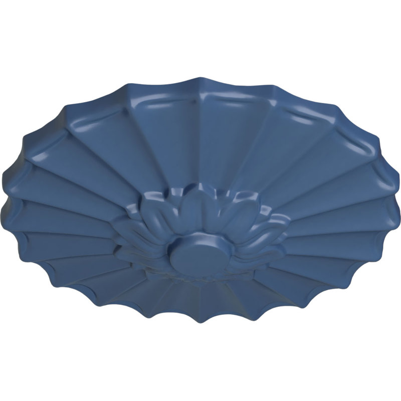 Endurathane Shakuras Ceiling Medallion, 9"OD x 1 3/8"P (Fits Canopies up to 1 3/8"), Hand-Painted Americana Finish, Americana
