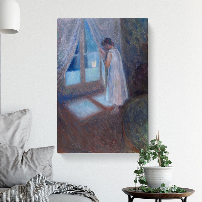 The Girl by Edvard Munch - Wrapped Canvas Painting, 76cm H x 50cm W x 3cm D