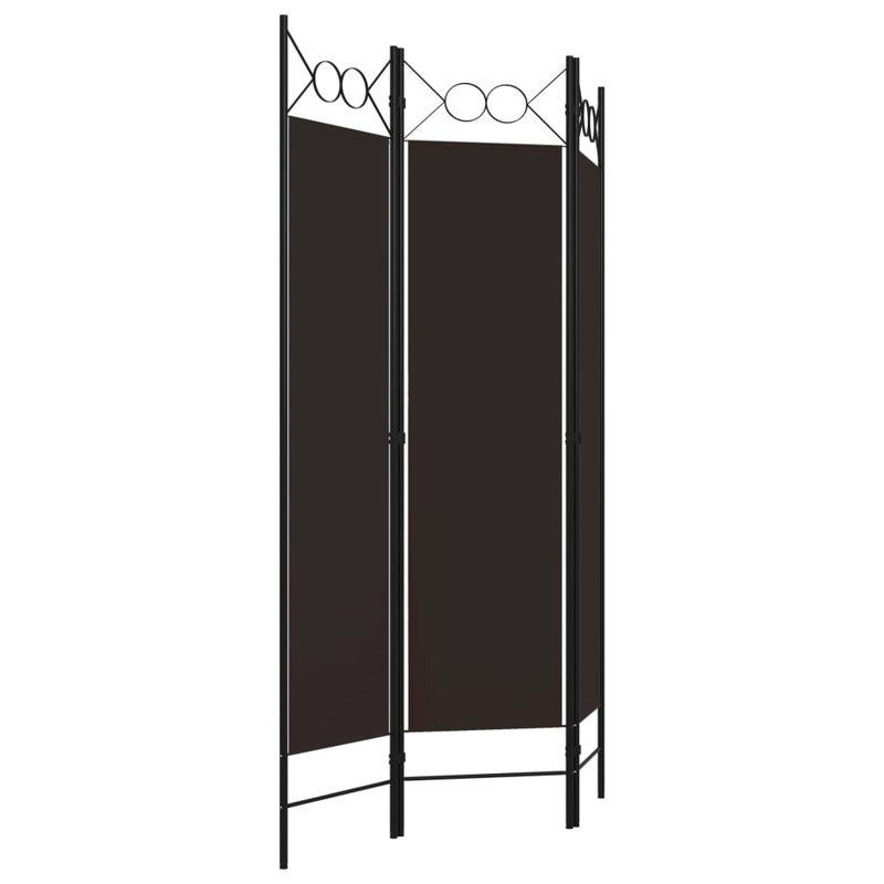 Tati 457.2cm H Folding Room Divider, Brown, 3