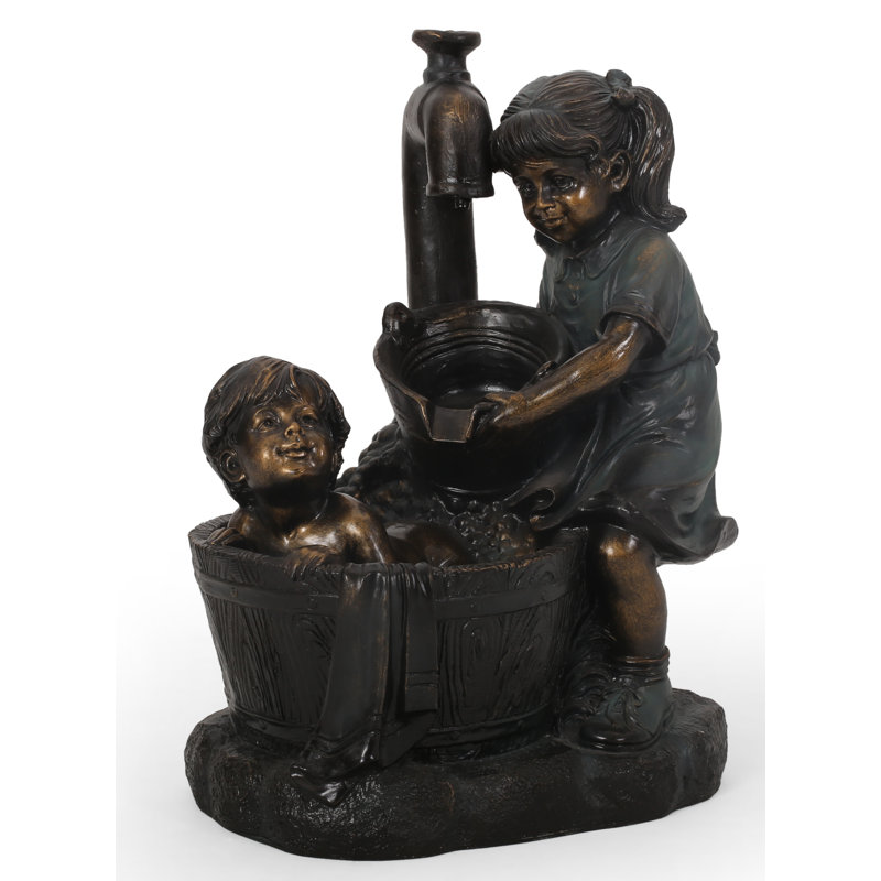 Fontaine en résine avec lumière del Hermanitos