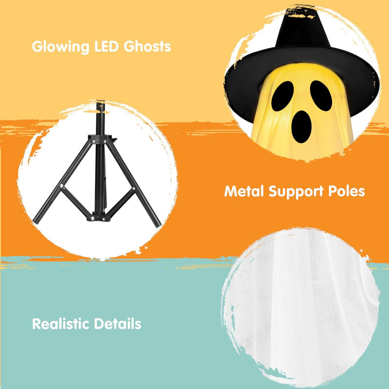 Halloween Ghost Stuffed Holiday Accent