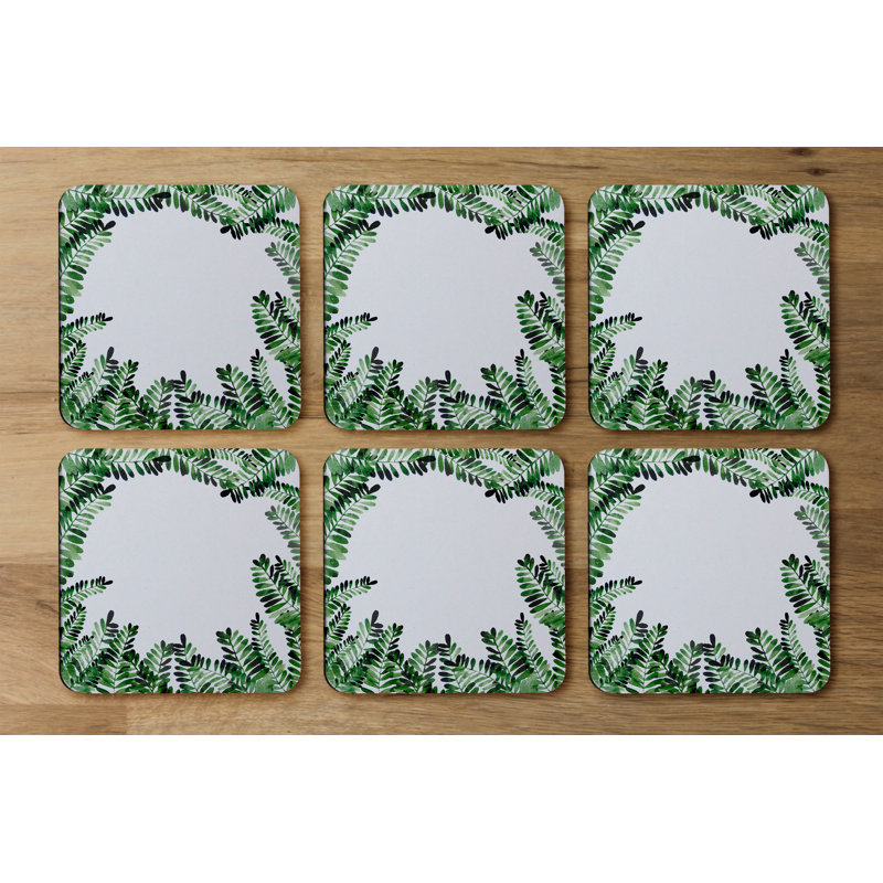 Square 6 Piece Coaster Set