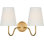 Lyndsie 11" Double Sconce with Linen Shades