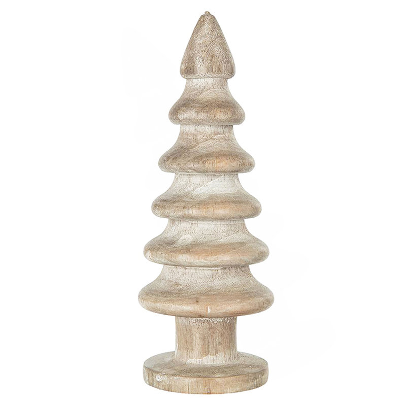 D2.6X7.7" Wooden Tree Table Decor, 2 Pack