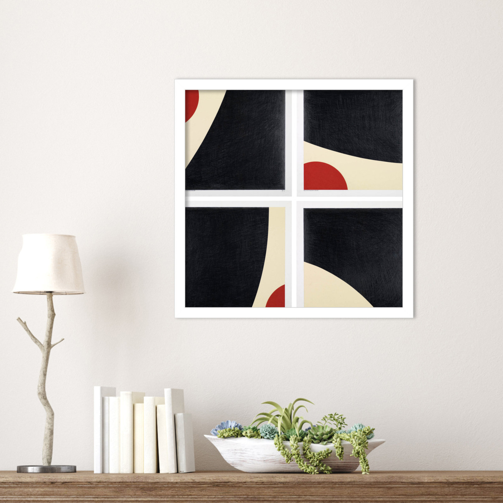 Dawna "Does My Bum Look Big in This?" Print, White Framed, 17" H x 17" W