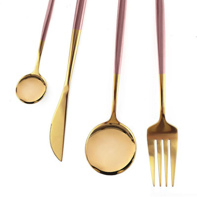 24-Piece Stainless Steel Flatware Set For 6, Mirror Polished Western Cutlery Set With Forks, Spoons, And Knives, Durable And Rust-Resistant Kitchen Utensils