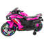 Poussette jouets pour bébé avec moto électrique rose et rose de 40 x 19 x 25 po