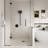 CASAINC Dual shower Head with Magnetix Showerhead And Three-Function Handheld Shower System
