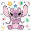 Décalcomanie murale ange Disney Stitch