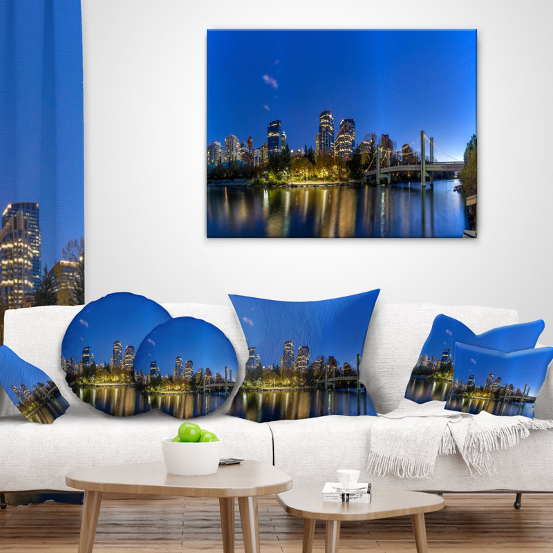 Coussin lombaire calgary cityscape de photographie