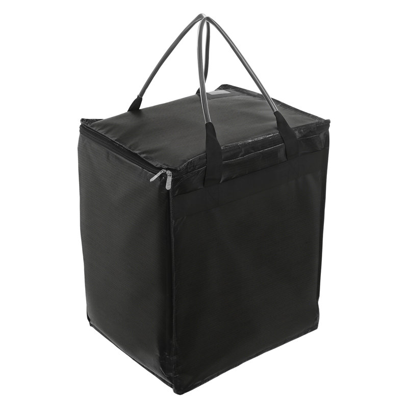 Sac d'épicerie pliable de 23,6 po de hauteur, chariot de magasinage utilitaire résistant à l'eau avec 4 roues pivotantes pour la lessive et l'épicerie
