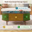 Modern Coffee Table with Stainless Steel Frame and Open Storage Shelf