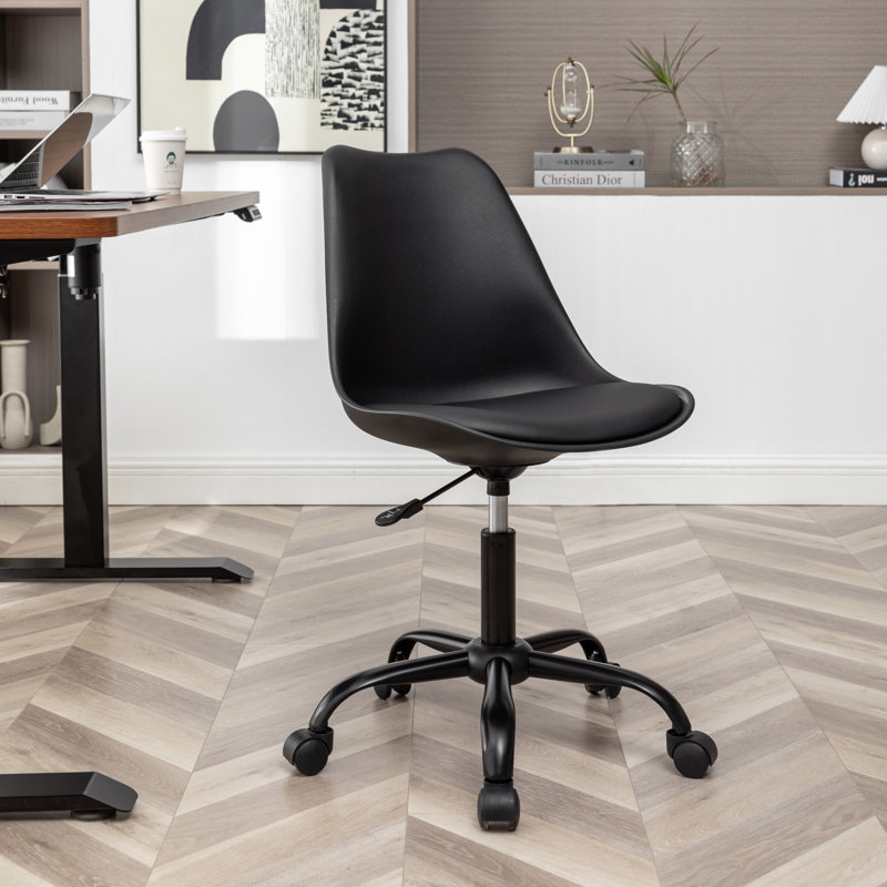 Chaise de bureau Beppina, Noir