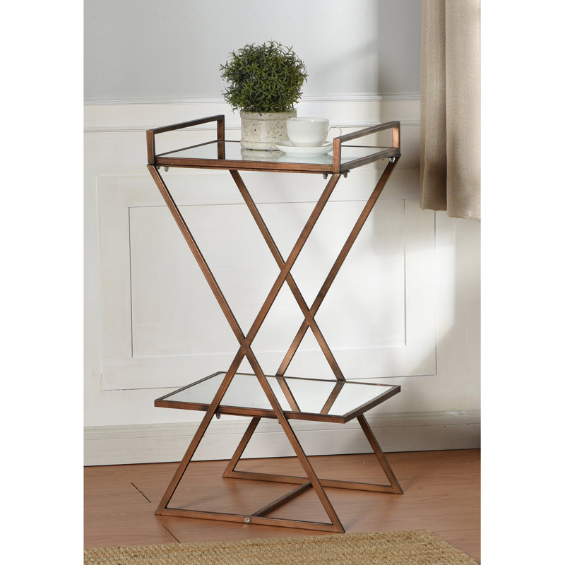 Kokoreta Glass Top End Table