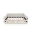Lit de jour très grand équipé de 2 tiroirs pour le rangement, lit de jour rembourré avec port USB, lit plateforme convenant à la chambre à coucher-370375428