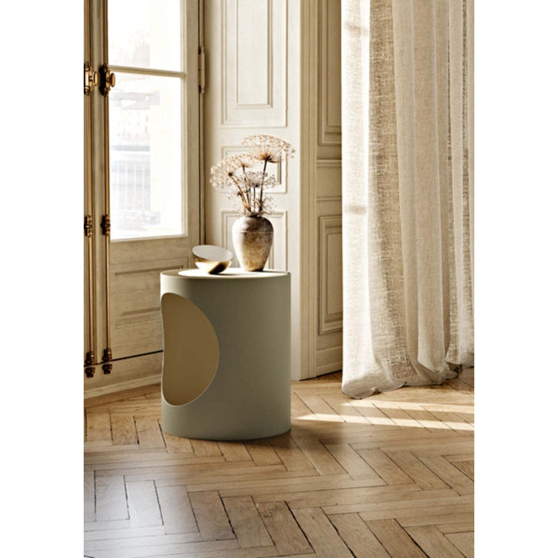 Tabl Side Table, Gray/Beige