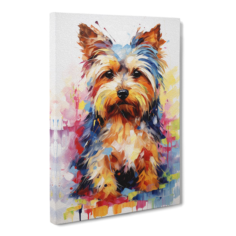 Yorkshire Terrier Modern No.2 - Wrapped Canvas, 60cm H x 40cm W x 3cm D