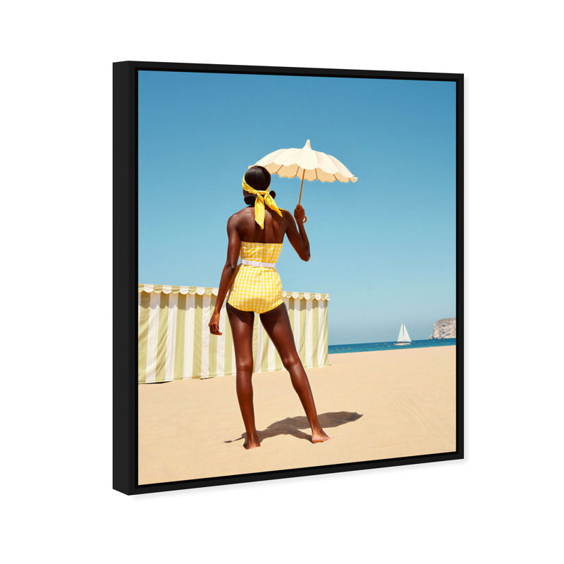 Cabana Muse III Print by Oliver Gal, 37"H x 46"W, Silver Floater Frame