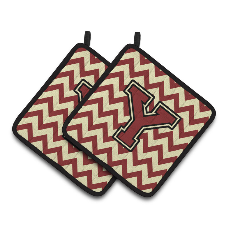 Poignée à chevrons, Y, Marron / Or
