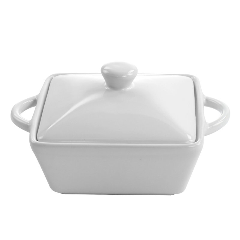 Martha Stewart 0.5 Qt. Stoneware Casserole with Lid