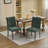 Chenille Upholstered Dining Chair, Tufted Accent Chair with Curved Solid Wood Legs & Rivet Details, Multi-Use Chair for Dining Room, Kitchen & Living Room, Set of 2-1227481241