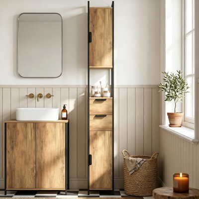 Freestanding Linen Cabinet