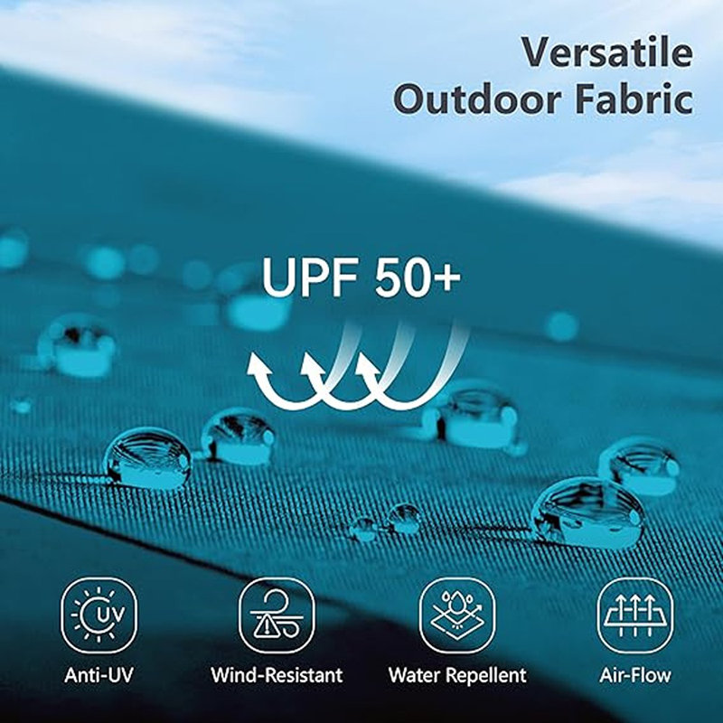 Parasol de patio double face avec base incluse