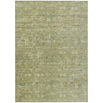 Machine Washable Indoor/Outdoor Chantille ACN2324 Ikat Rug
