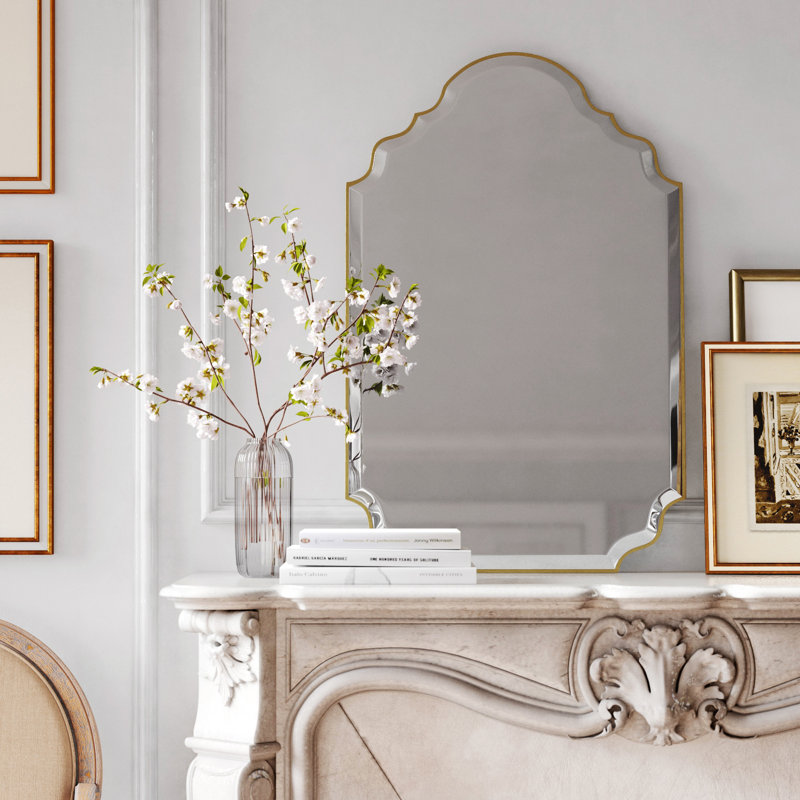 Arkeith Leighton Modern and Contemporary Beveled Wall Mounted Mirror