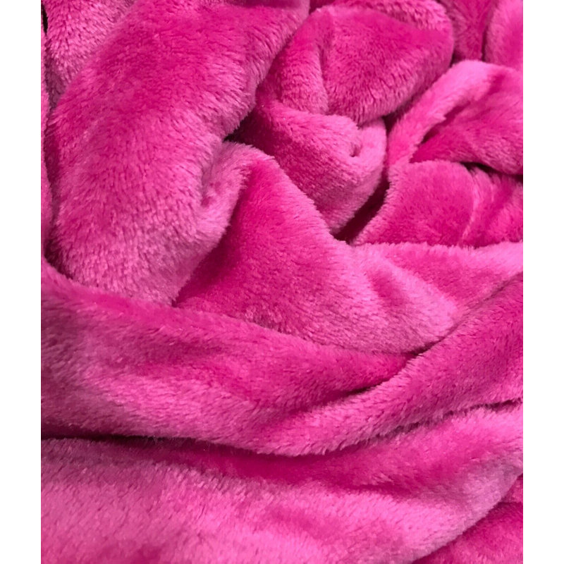  Couverture en flanelle super douce et chaude, Double, Rose foncé