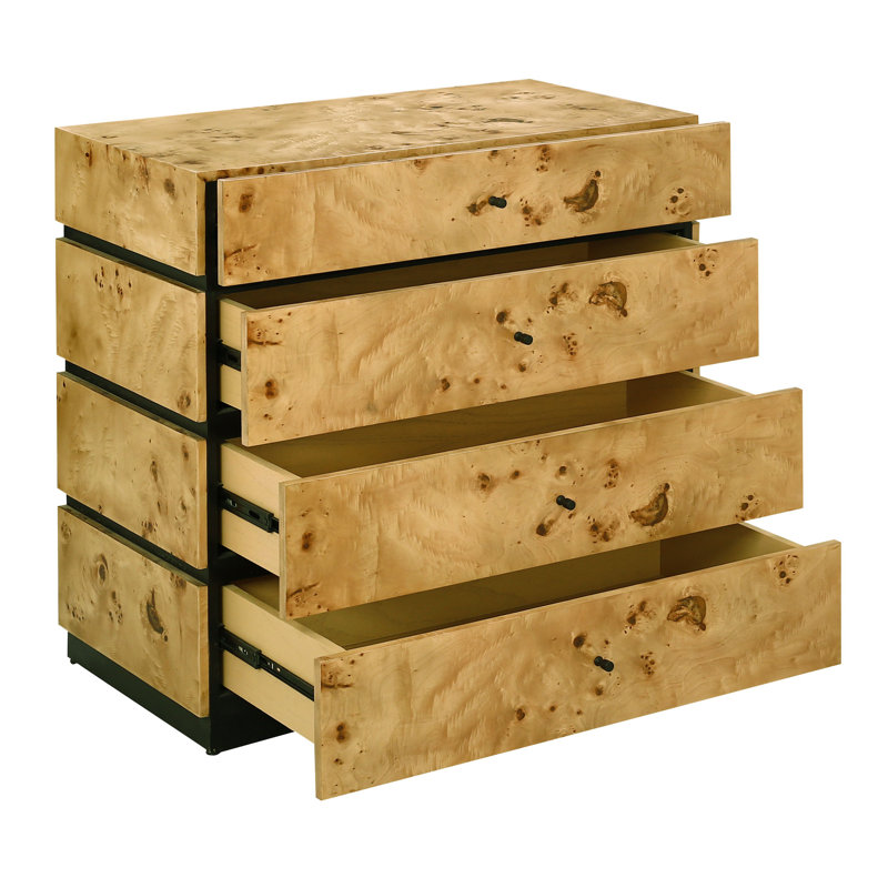 Commode Bromo - grande loupe naturelle, Ronce naturel