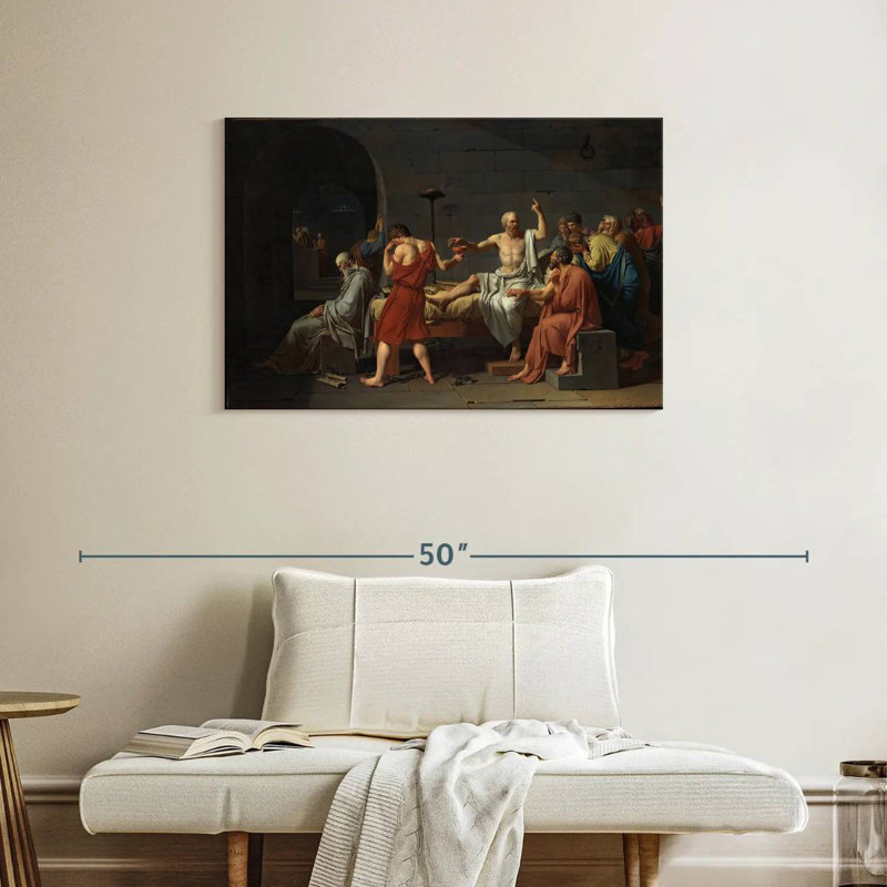 Leisha The Death Of Socrates, 24" H x 36" W