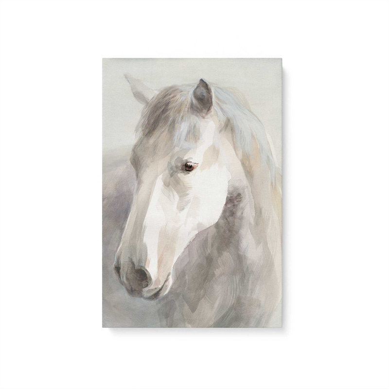 Dreamy White Mare Canvas Print, 18" H x 12" W x 1.25" D, Wrapped Canvas