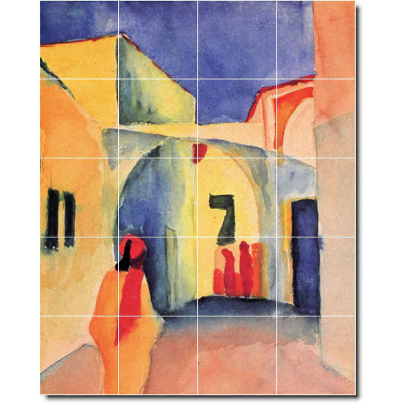 Carreau de peinture murale 32 po x 40 po 8 po x 8 po, Abstrait 05616