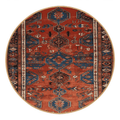 Machine Washable Persian Brown Area Rug