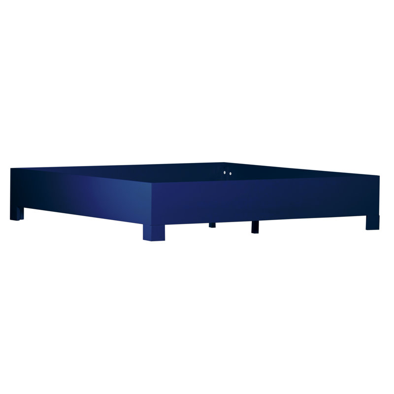 Liam Collection Bed, Queen, Navy Blue