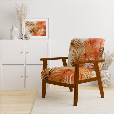 Chaise rembourrée Palm Trees - Fauteuil en terre cuite Palm Vibes