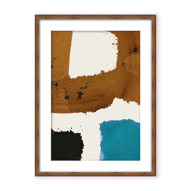 Abstract Off Track, Black, 48" H x 36" W x 1.125" D, Framed Print