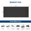 Rouleau de tapis de garage 7,5 x 17 pi - Protecteur en PVC épais pour VUS, voitures de sport et véhicules compacts-128377773