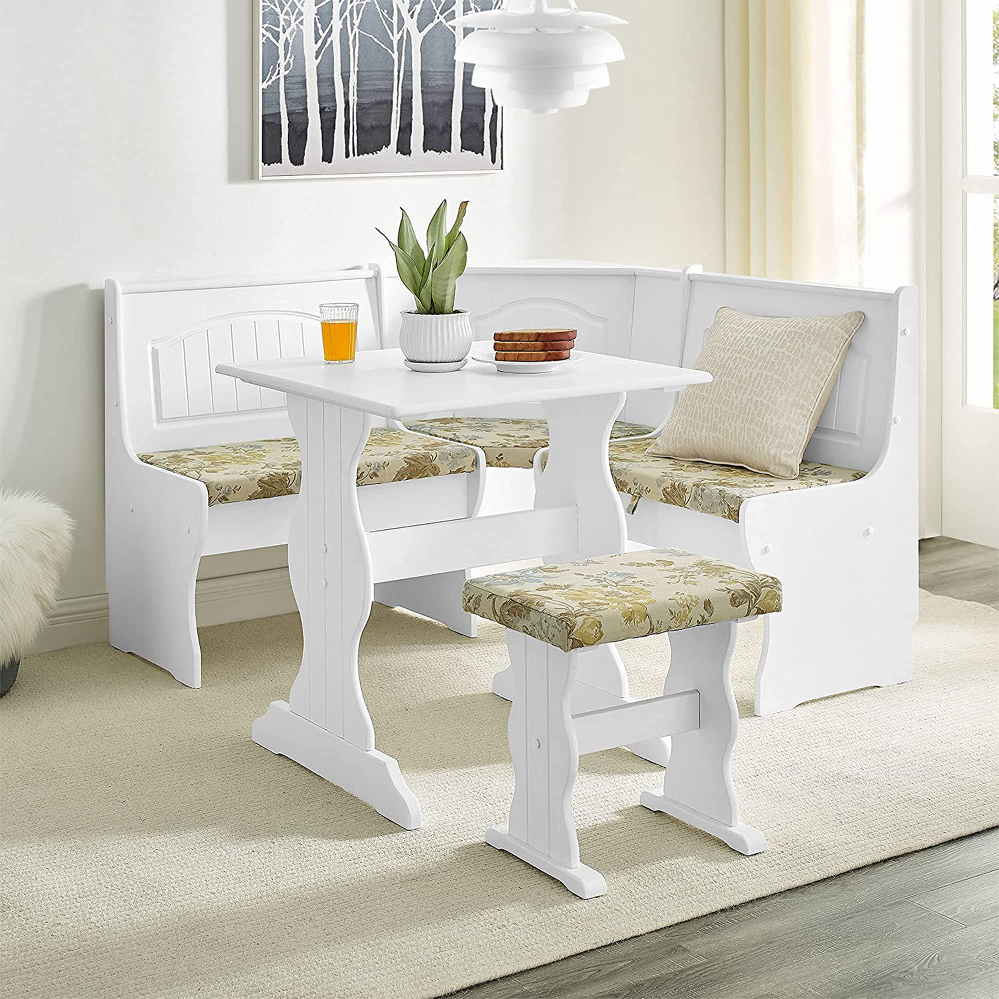 Creaser 3 - Piece Pine Trestle Dining Set