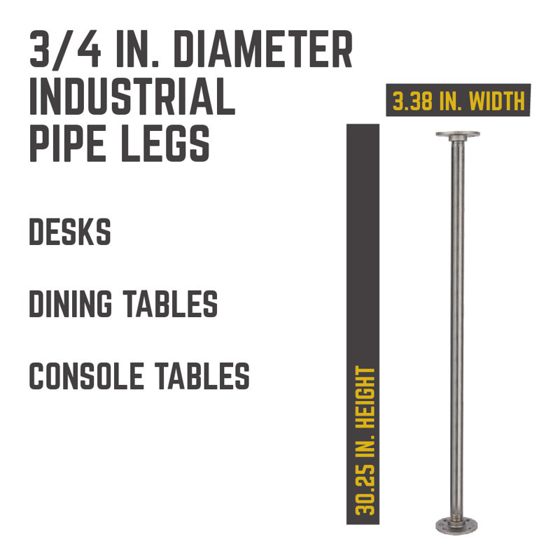 Scandia Table Leg, 30.25" H x 3.38" W x 3.38" D