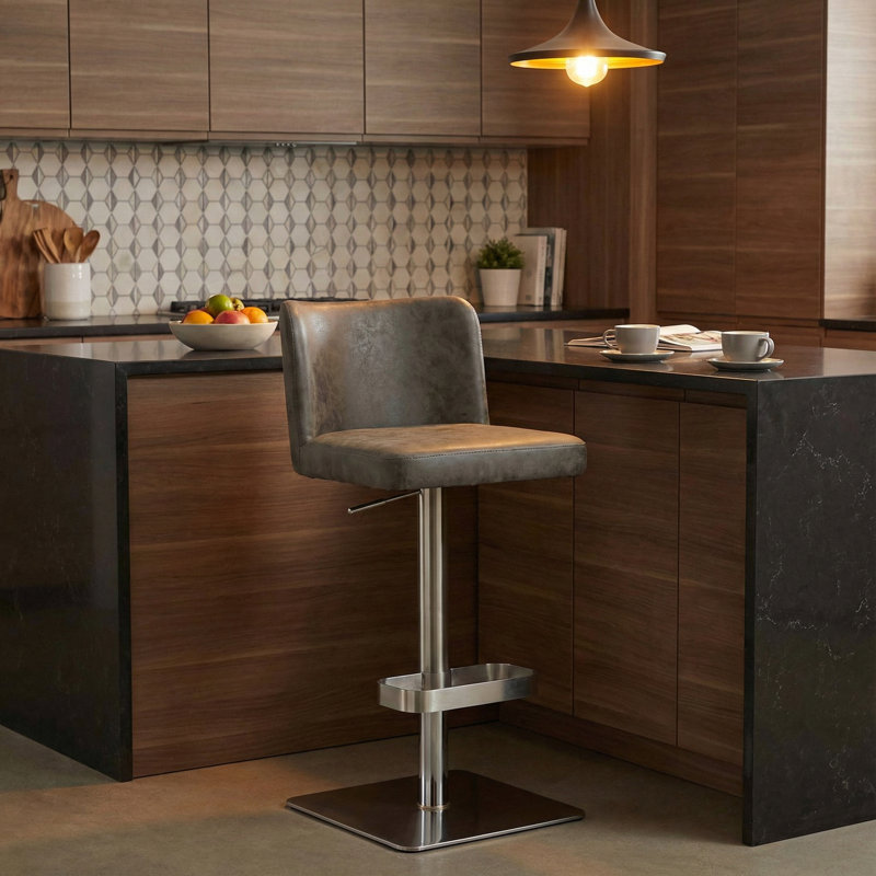 Tabouret de bar pivotant à hauteur ajustable Tuller